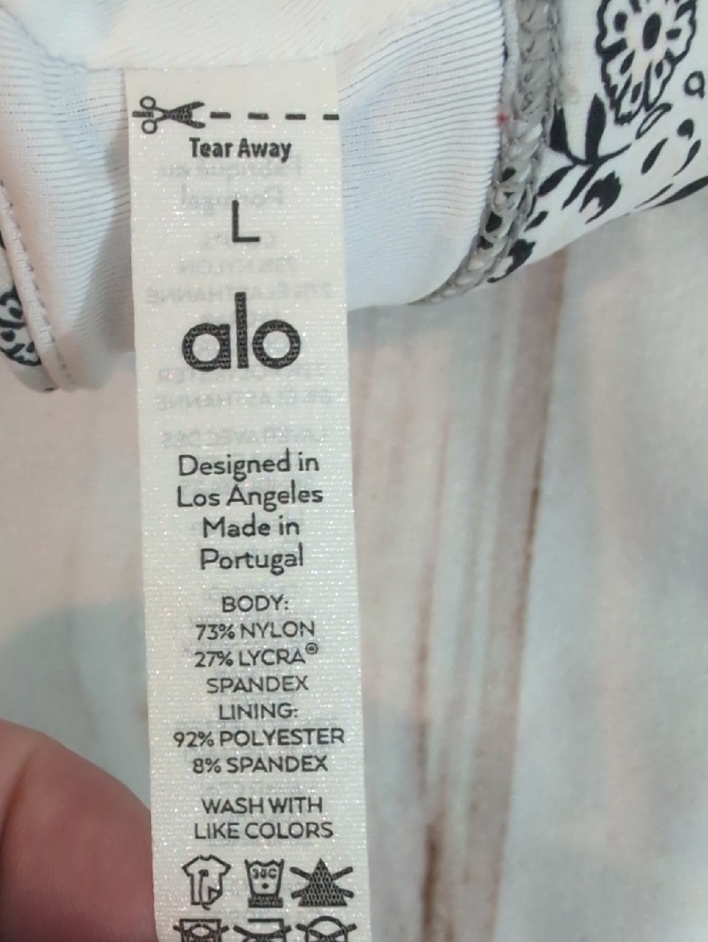 Alo Yoga Vapor Bandana Splendor Bra size Large Like New - Picture 5 of 5